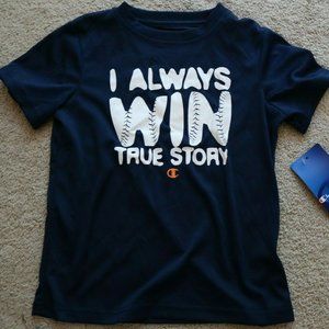Boys size 5/6 Champion Short Sleeve Shirt - NEW
